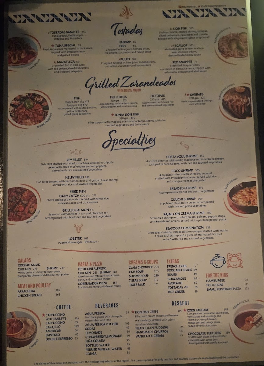 Lion Fish - La Terraza Menu - Image 3